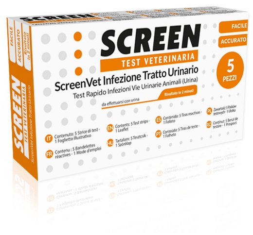 SCREENVET TEST RAPIDO INFEZIONE TRATTO URINARIO CANE E GATTO - farmascienza.it