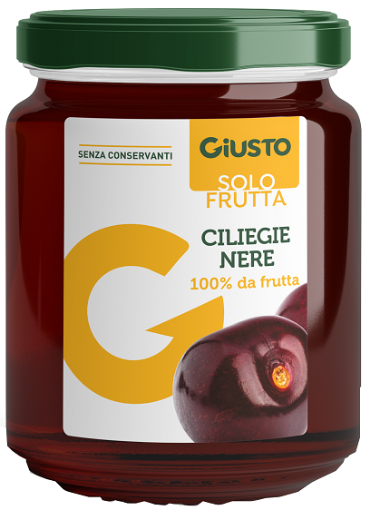 GIUSTO SOLO FRUTTA MARMELLATA CILIEGIE NERE 284 G - farmascienza.it
