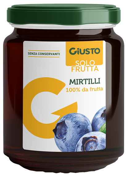 GIUSTO SOLO FRUTTA MARMELLATA MIRTILLI 284 G - farmascienza.it