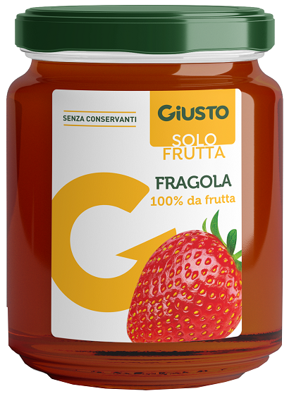 GIUSTO SOLO FRUTTA MARMELLATA FRAGOLE 284 G - farmascienza.it