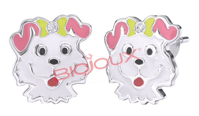 BJT732 ORECCHINI NALA PUPPY STAINLESS STEEL - farmascienza.it