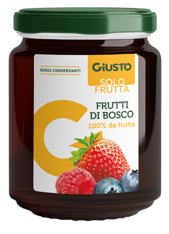 GIUSTO SOLO FRUTTA MARMELLATA FRUTTI ROSSI 284 G - farmascienza.it