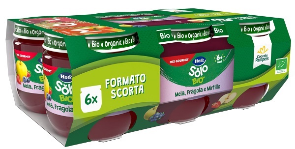 HERO SOLO MELA FRAGOLA MIRTILLO 6 VASETTI X 120 G - farmascienza.it