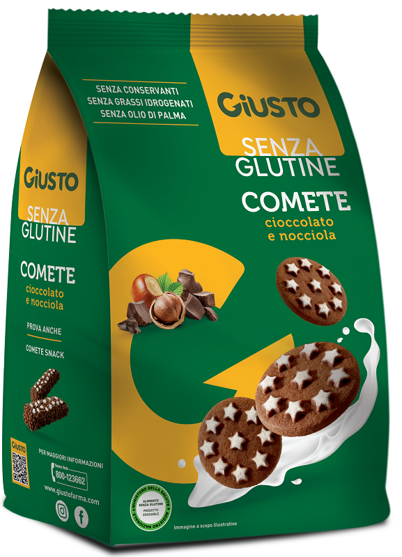 GIUSTO SENZA GLUTINE COMETE BISCOTTI 200 G - farmascienza.it