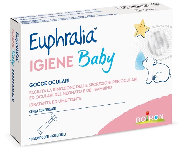 GOCCE OCULARI EUPHRALIA IGIENE BABY 10 MONODOSE RICHIUDIBILI X 0,5 ML - farmascienza.it