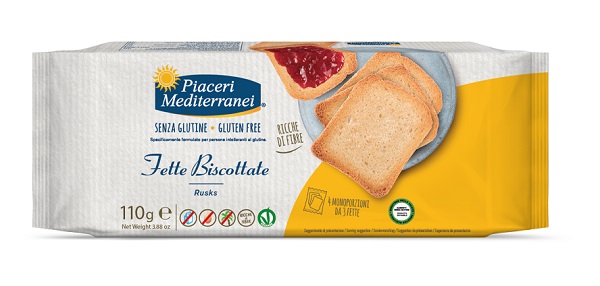 PIACERI MEDITERRANEI FETTE BISCOTTATE 110 G - farmascienza.it