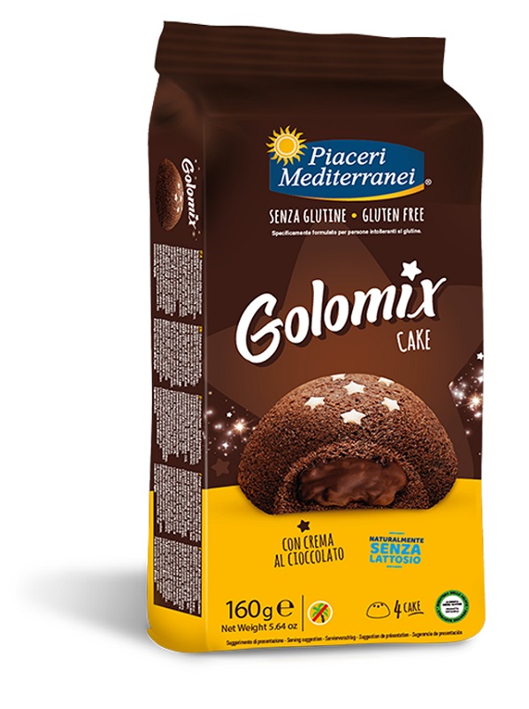 PIACERI MEDITERRANEI GOLOMIX CAKE 4 PEZZI DA 40 G - farmascienza.it