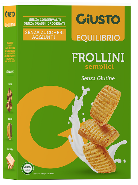 GIUSTO SENZA GLUTINE FROLLINI SEMPLICI 250 G - farmascienza.it