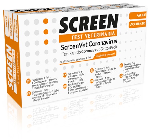 SCREENVET TEST RAPIDO VETERINARIA CORONAVIRUS FECI GATTO - farmascienza.it
