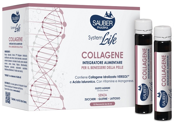 SAUBER SYSTEMLIFE ANTIETA' COLLAGENE 10 FLACONCINI DA 25 ML - farmascienza.it