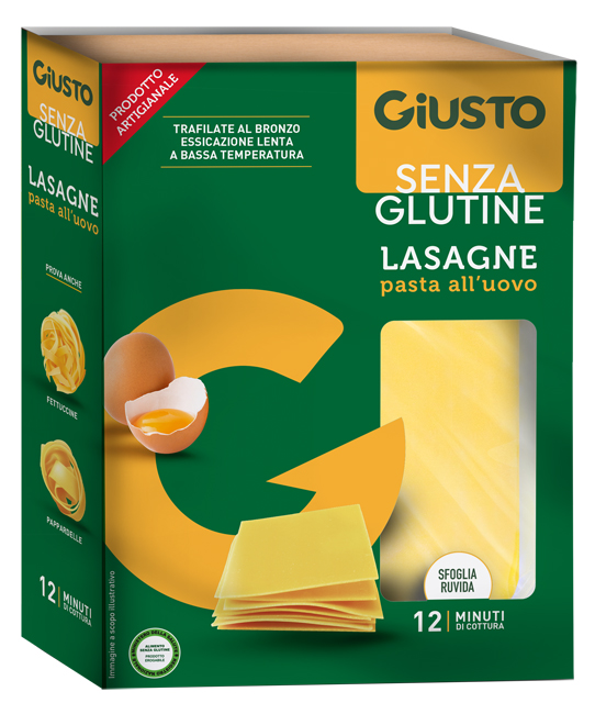GIUSTO SENZA GLUTINE SFOGLIE LASAGNE 200 G - farmascienza.it
