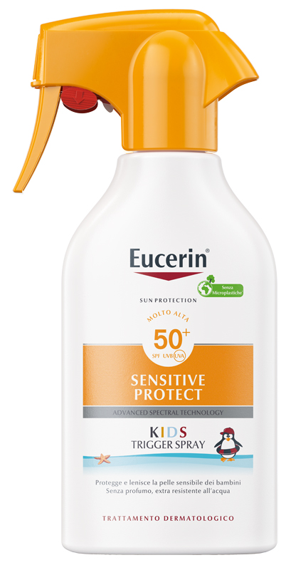 EUCERIN SUN KIDS SENSITIVE PROTECT SPF50+ TRIGGER SPRAY 250 ML - farmascienza.it
