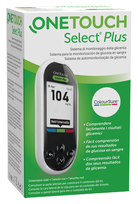 GLUCOMETRO ONE TOUCH SELECT PLUS SYSTEM KIT - farmascienza.it