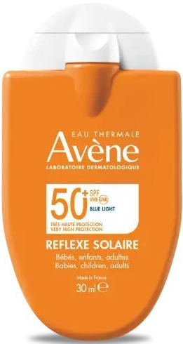 EAU THERMALE AVENE REFLEXE SOLAIRE SPF50+ BEBE BAMBINI ADULTO 30 ML - farmascienza.it