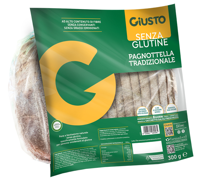 GIUSTO SENZA GLUTINE PAGNOTTELLA 300 G - farmascienza.it