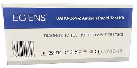 TEST ANTIGENICO RAPIDO COVID-19 EGENS AUTODIAGNOSTICO DETERMINAZIONE QUALITATIVA ANTIGENI SARS-COV-2 IN TAMPONI NASALI MEDIANTE IMMUNOCROMATOGRAFIA - farmascienza.it