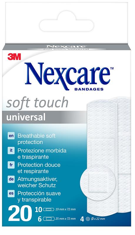 CEROTTO NEXCARE SOFT TOUCH 20 PEZZI ASSORTITI - farmascienza.it