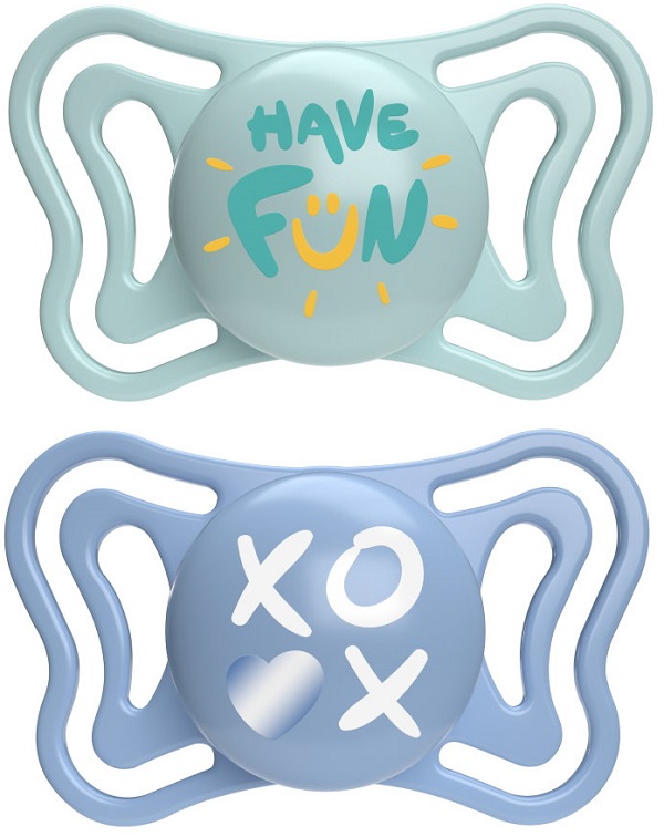 CHICCO SUCCHIETTO LIGHT AZZURRO SILICONE 6-16M 2 PEZZI - farmascienza.it