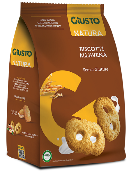 GIUSTO SENZA GLUTINE BISCOTTI AVENA 250 G - farmascienza.it