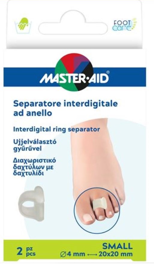 SEPARATORE DITA MASTER-AID FOOTCARE CON ANELLO LARGE 2 PEZZI C18 - farmascienza.it
