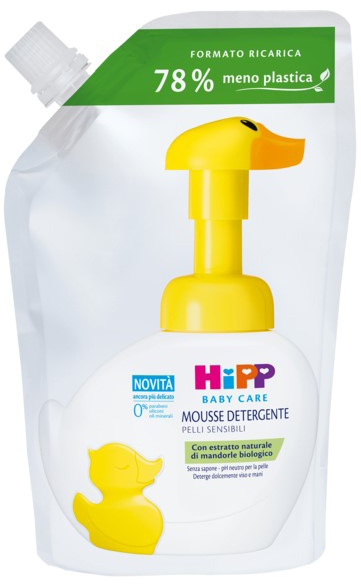 HIPP BABY CARE RICARICA MOUSSE DETERGENTE PAPERELLA FUN 250 ML - farmascienza.it