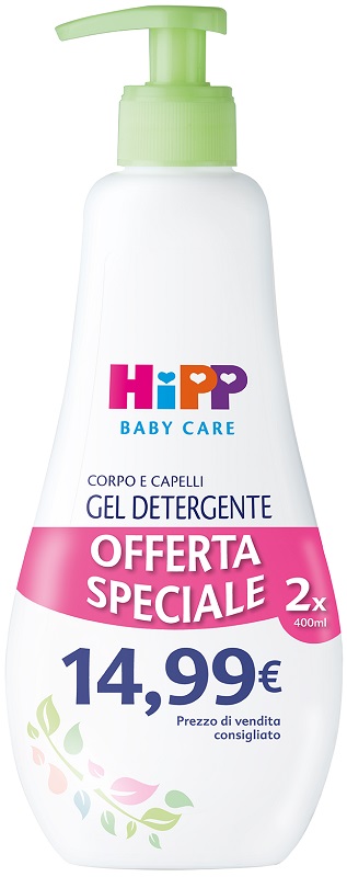 HIPP BABY CARE GEL DETERGENTE CORPO CAPELLI 400 ML - farmascienza.it