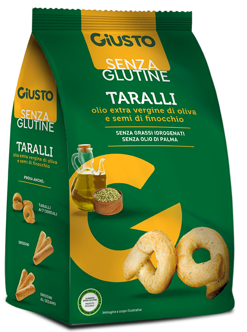 GIUSTO SENZA GLUTINE TARALLI FINOCCHIO 175 G - farmascienza.it