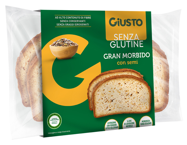 GIUSTO SENZA GLUTINE GRAN MORBIDO SEMI 300 G - farmascienza.it