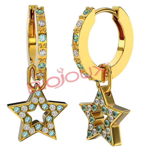 BJT282 ORECCHINI GINEVRA 12 GOLD PLATED - farmascienza.it