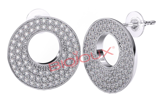 BJT285 ORECCHINI KAMALA 15 MM STAINLESS STEEL - farmascienza.it