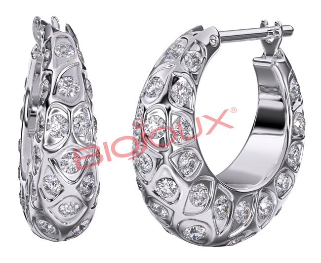 BJT289 ORECCHINI PEONY 16 MM STAINLESS STEEL - farmascienza.it