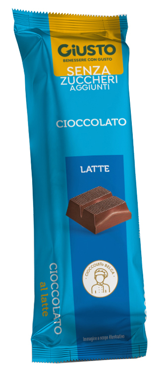 GIUSTO SENZA ZUCCHERO BARRETTA CIOCCOLATO LATTE 42 G - farmascienza.it