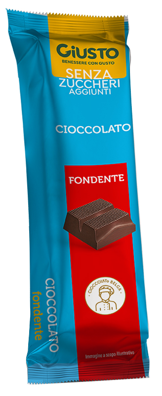 GIUSTO SENZA ZUCCHERO BARRETTA CIOCCOLATO FONDENTE 42 G - farmascienza.it