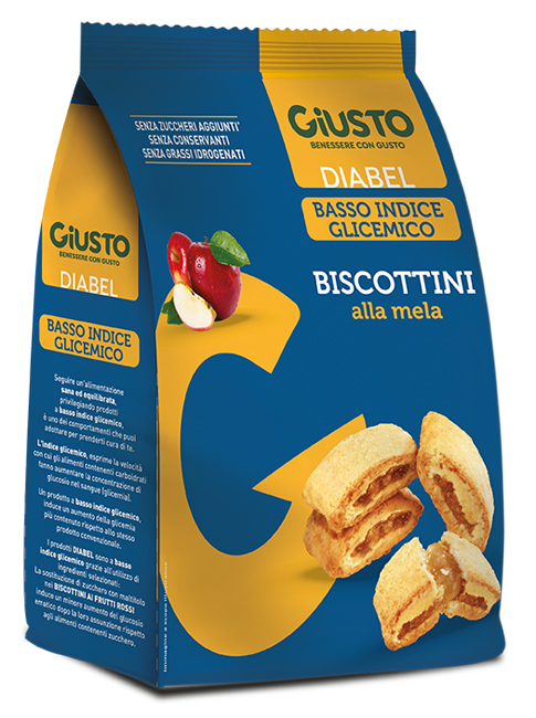 GIUSTO DIABEL BISCOTTINI MELA 250 G - farmascienza.it