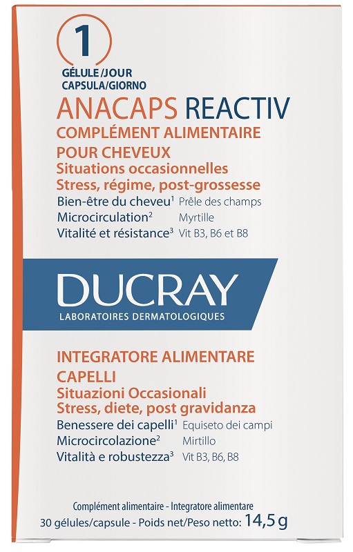 ANACAPS REACTIV CAPELLI SITUAZIONE OCCASIONALE 30 CAPSULE - farmascienza.it