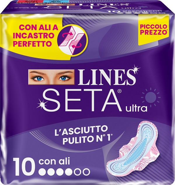 LINES SETA ULTRA ASSORBENTI ALI DWCT 10 PEZZI - farmascienza.it