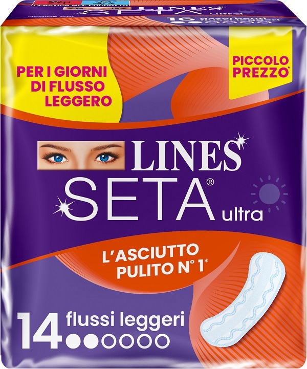 LINES SETA ULTRA ASSORBENTI LEGGERO DWCT 14 PEZZI - farmascienza.it