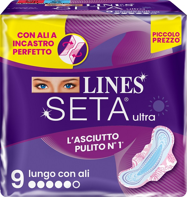 LINES SETA ULTRA ASSORBENTI LUNGO ALI DWCT 9 PEZZI - farmascienza.it