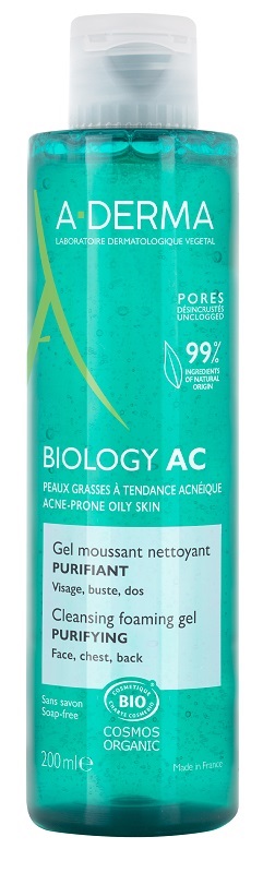 ADERMA BIOLOGY AC GEL DETERGENTE SCHIUMOGENO PURIFICANTE 200 ML - farmascienza.it