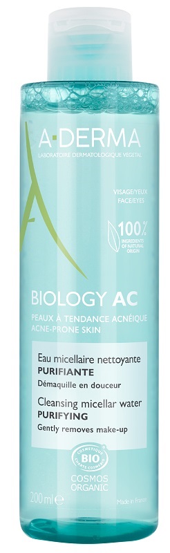ADERMA BIOLOGY AC ACQUA MICELLARE DETERGENTE PURIFICANTE 200 ML - farmascienza.it