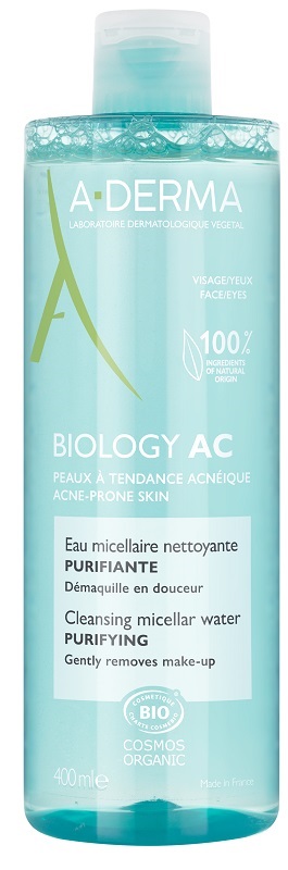 ADERMA BIOLOGY AC ACQUA MICELLARE DETERGENTE PURIFICANTE 400 ML - farmascienza.it