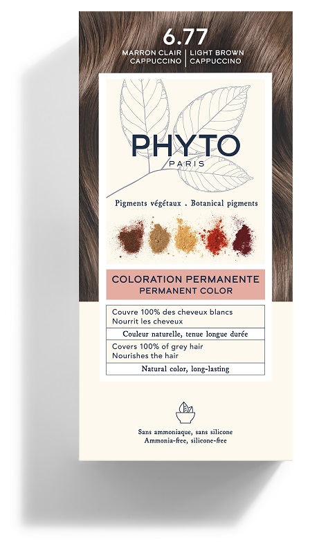 COLOR KIT 6,77 MARRONE CHIARO CAPPUCCINO LATTE RIVELATORE 50 ML + CREMA COLORANTE 50 ML + MASCHERA PROTETTIVA COLORE 12 ML + GUANTI - farmascienza.it