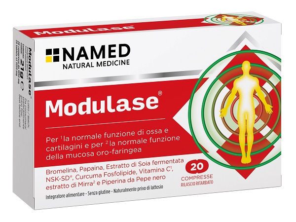 MODULASE 20 COMPRESSE RILASCIO RITARDATO SENZA GLUTINE NATURALMENTE PRIVO DI LATTOSIO - farmascienza.it