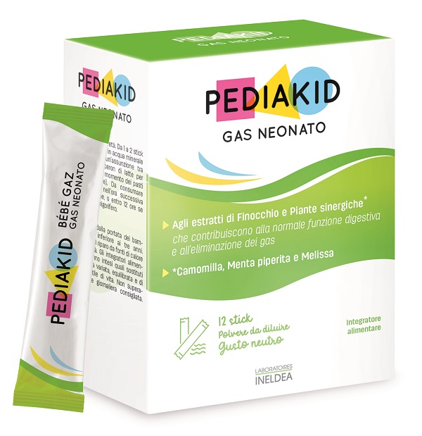 PEDIAKID GAS NEONATO 12 STICK - farmascienza.it