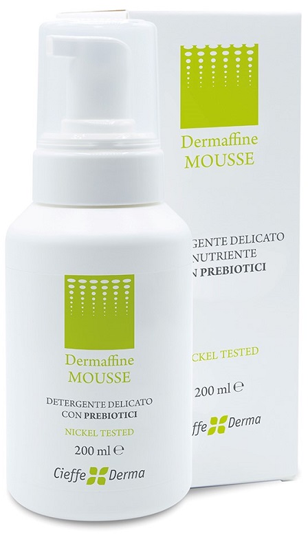 DERMAFFINE MOUSSE DETERGENTE DELICATO E NUTRIENTE CON PREBIOTICI 200 ML - farmascienza.it