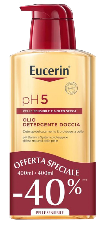 EUCERIN BIPACCO PH5 OLIO DETERGENTE 400 ML + 400 ML - farmascienza.it