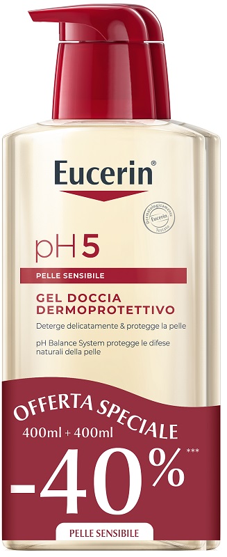 EUCERIN BIPACCO PH5 GEL DOCCIA 400 ML + 400 ML - farmascienza.it