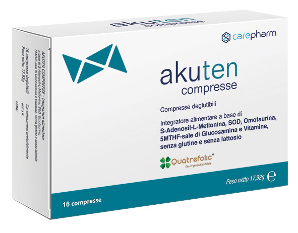 AKUTEN 16 COMPRESSE DEGLUTIBILI SENZA GLUTINE E LATTOSIO - farmascienza.it