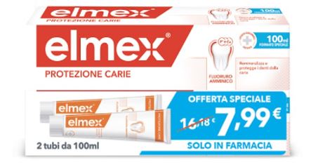 ELMEX DENTIFRICIO ANTICARIE BITUBO 2 PEZZI DA 100 ML - farmascienza.it