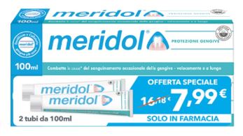 MERIDOL DENTIFRICIO PROTEZIONE GENGIVE 2 PEZZI DA 100 ML - farmascienza.it